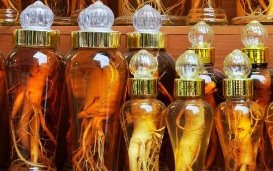 Teinture d'alcool du ginseng