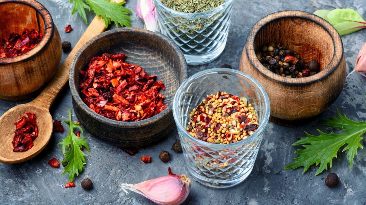 épices et herbes pour la puissance